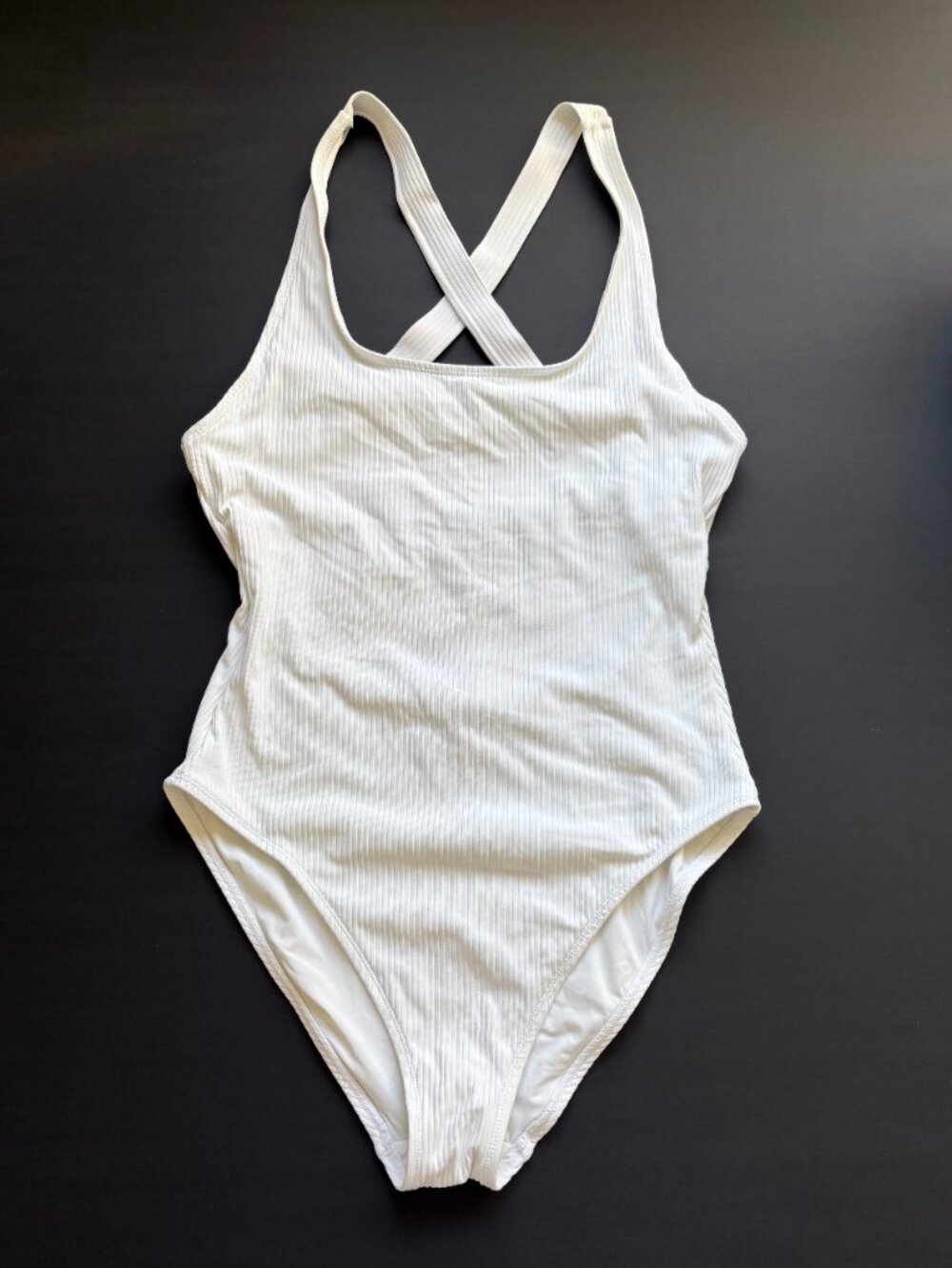 ANDIE Tulum One-Piece Swimsuit Ribbed White - Picture 2 of 10